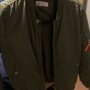 H&M Dark Green Bomber Jacket